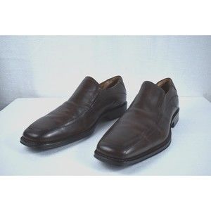 Johnston Murphy 20-6240 Brown Leather Slip-On Loafers Men’s 10 M Shoes